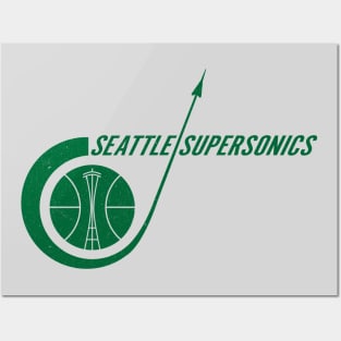 Historic Seattle SuperSonics Basketball Posters and Art